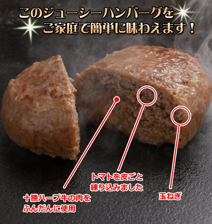 ハンバーグの断面