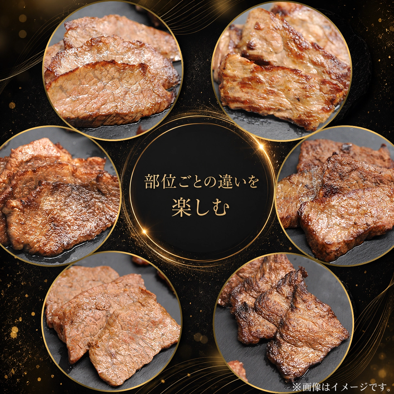 焼肉6種食べ比べセット,部位ごとの違いを楽しむ,北海道産牛,十勝スロウフード